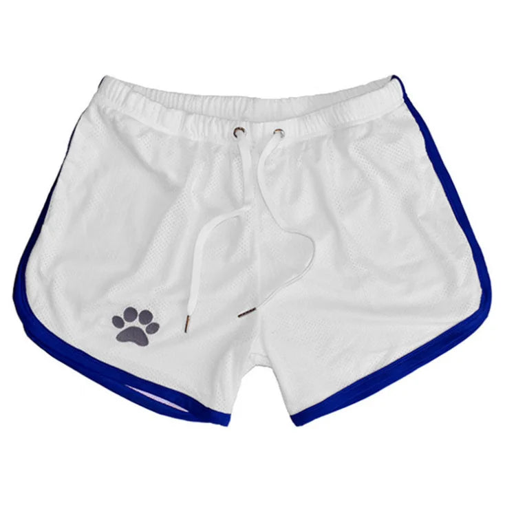 Beach Pants Summer Sports Men's Muscle Fitness Casual Mesh Breathable Pants Running Training Quick Dry Breathable Shorts