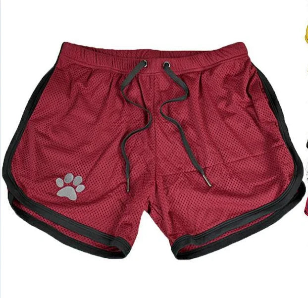 Beach Pants Summer Sports Men's Muscle Fitness Casual Mesh Breathable Pants Running Training Quick Dry Breathable Shorts