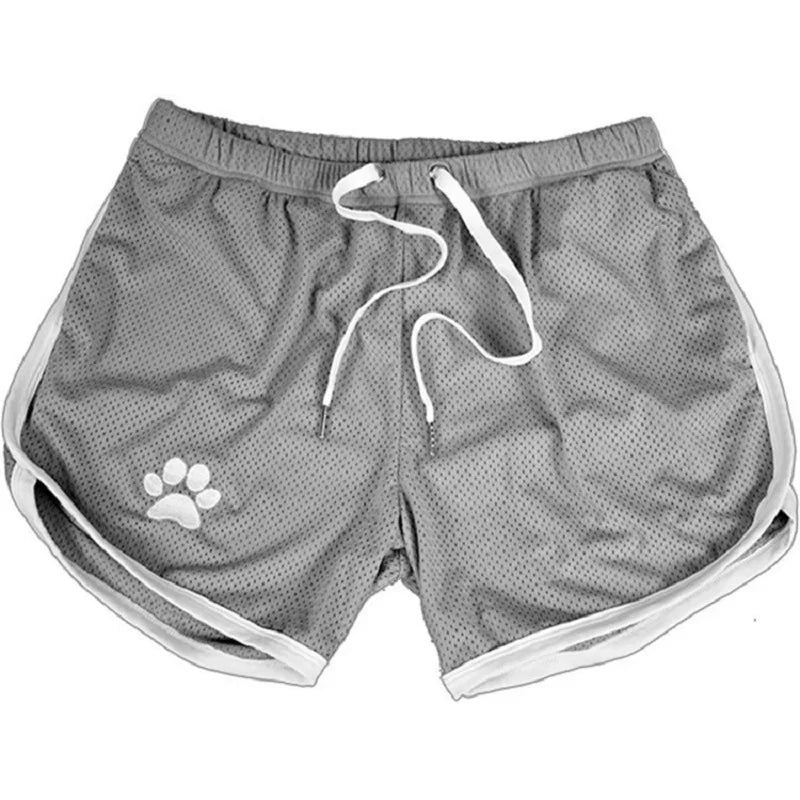 Beach Pants Summer Sports Men's Muscle Fitness Casual Mesh Breathable Pants Running Training Quick Dry Breathable Shorts