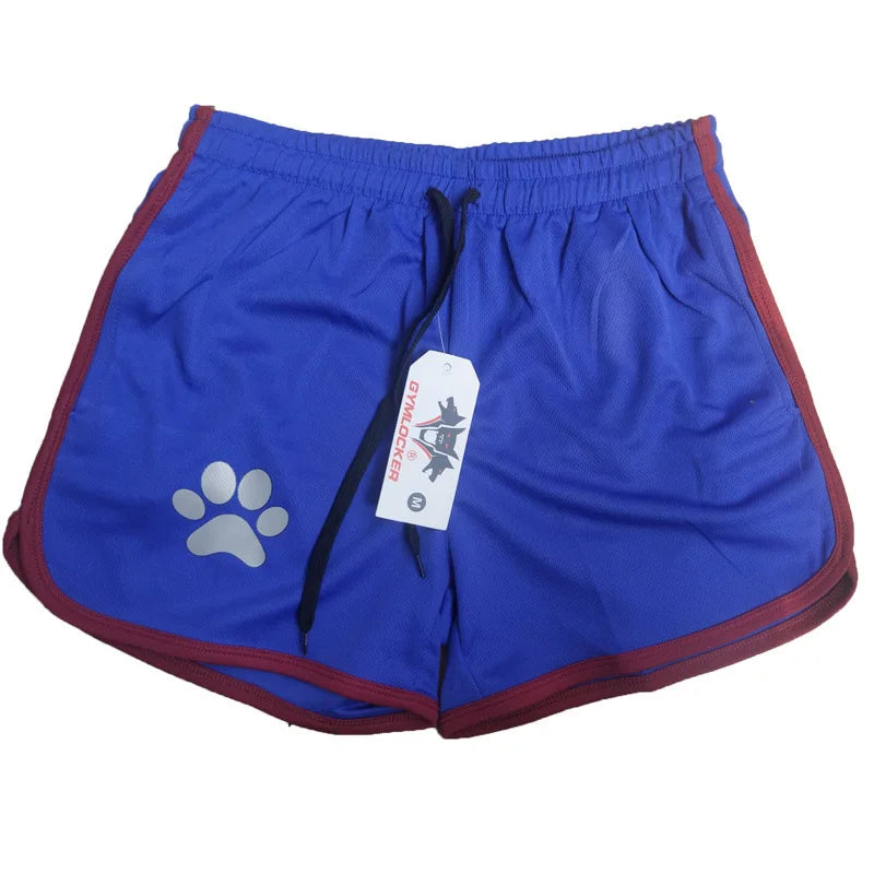 Beach Pants Summer Sports Men's Muscle Fitness Casual Mesh Breathable Pants Running Training Quick Dry Breathable Shorts