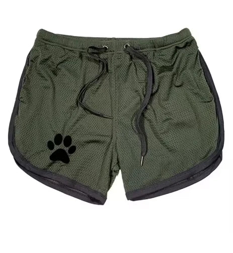 Beach Pants Summer Sports Men's Muscle Fitness Casual Mesh Breathable Pants Running Training Quick Dry Breathable Shorts
