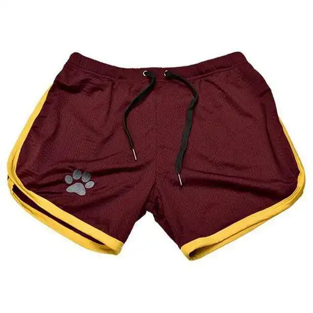 Beach Pants Summer Sports Men's Muscle Fitness Casual Mesh Breathable Pants Running Training Quick Dry Breathable Shorts