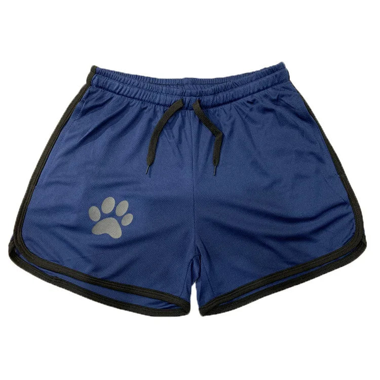 Beach Pants Summer Sports Men's Muscle Fitness Casual Mesh Breathable Pants Running Training Quick Dry Breathable Shorts