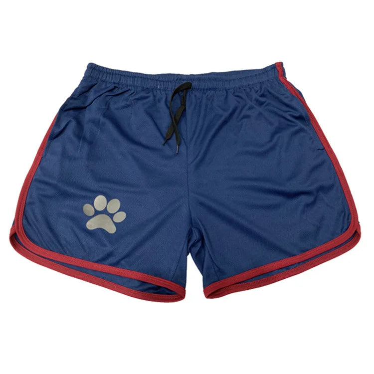 Beach Pants Summer Sports Men's Muscle Fitness Casual Mesh Breathable Pants Running Training Quick Dry Breathable Shorts