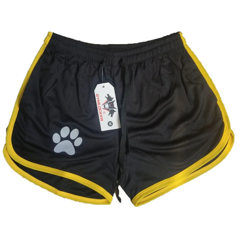 Beach Pants Summer Sports Men's Muscle Fitness Casual Mesh Breathable Pants Running Training Quick Dry Breathable Shorts